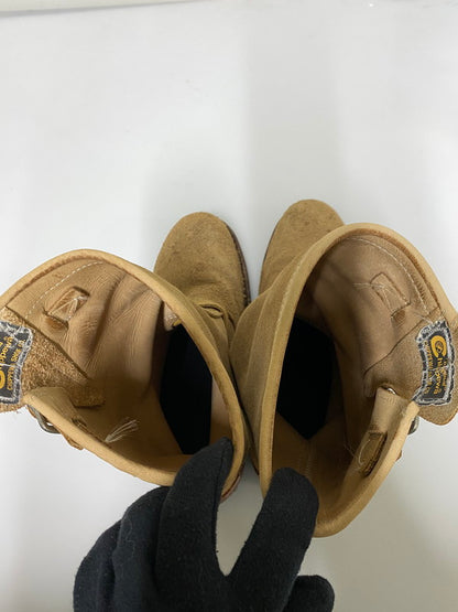 【現状渡し品】【メンズ】 CHIPPEWA チペワ 91071 ENGINEER BOOTS エンジニア ブーツ スエードレザー メンズ 靴 シューズ 164-261022-em-26-min サイズ：9E カラー：ベージュ 万代Net店