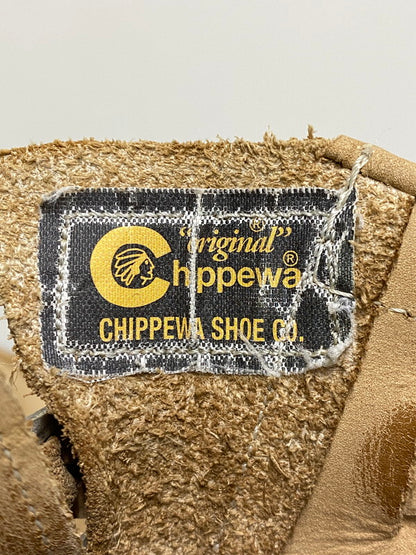 【現状渡し品】【メンズ】 CHIPPEWA チペワ 91071 ENGINEER BOOTS エンジニア ブーツ スエードレザー メンズ 靴 シューズ 164-261022-em-26-min サイズ：9E カラー：ベージュ 万代Net店