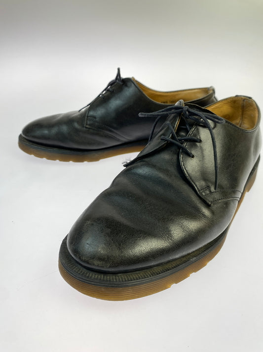 【中古品】【メンズ】 DR.MARTENS ドクターマーチン イングランド製 3ホールシューズ 靴 革靴 レザーシューズ 164-261021-hu-09-min サイズ：8 1/2 カラー：ブラック 万代Net店