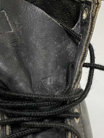 【中古品】【メンズ】 RED WING レッドウィング 刺繍羽 タグ アイリッシュセッター ワークブーツ レザー メンズ シューズ 靴 164-261022-em-25-min サイズ：9 1/2 カラー：ブラック 万代Net店