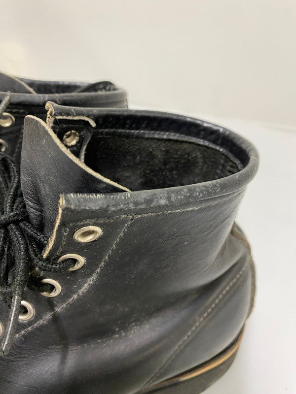 【中古品】【メンズ】 RED WING レッドウィング 刺繍羽 タグ アイリッシュセッター ワークブーツ レザー メンズ シューズ 靴 164-261022-em-25-min サイズ：9 1/2 カラー：ブラック 万代Net店