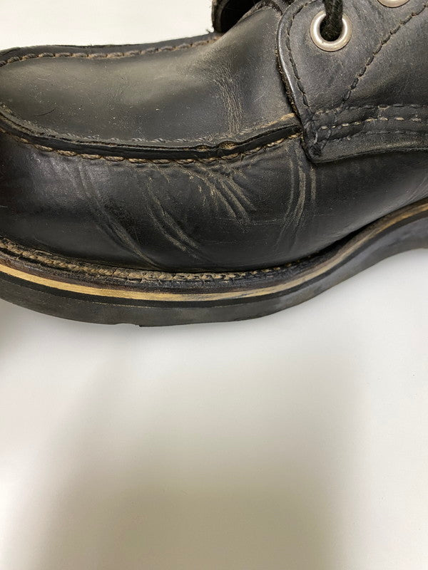 【中古品】【メンズ】 RED WING レッドウィング 刺繍羽 タグ アイリッシュセッター ワークブーツ レザー メンズ シューズ 靴 164-261022-em-25-min サイズ：9 1/2 カラー：ブラック 万代Net店