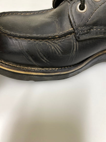 【中古品】【メンズ】 RED WING レッドウィング 刺繍羽 タグ アイリッシュセッター ワークブーツ レザー メンズ シューズ 靴 164-261022-em-25-min サイズ：9 1/2 カラー：ブラック 万代Net店