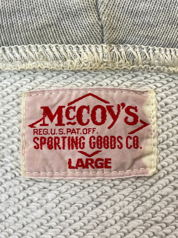 【ジャンク品】【メンズ】 THE REAL MCCOY'S ザリアルマッコイズ USAF LOGO HOODIE ロゴ フーディー フルジップ パーカー メンズ アウター 145-261020-em-60-min サイズ：L カラー：ライトグレー 万代Net店