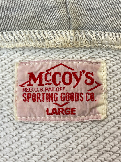 【ジャンク品】【メンズ】 THE REAL MCCOY'S ザリアルマッコイズ USAF LOGO HOODIE ロゴ フーディー フルジップ パーカー メンズ アウター 145-261020-em-60-min サイズ：L カラー：ライトグレー 万代Net店
