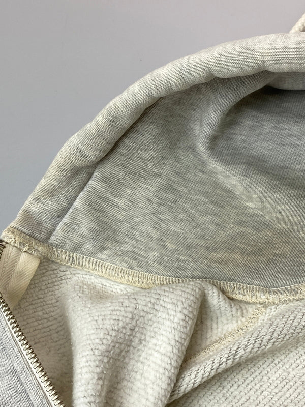 【ジャンク品】【メンズ】 THE REAL MCCOY'S ザリアルマッコイズ USAF LOGO HOODIE ロゴ フーディー フルジップ パーカー メンズ アウター 145-261020-em-60-min サイズ：L カラー：ライトグレー 万代Net店