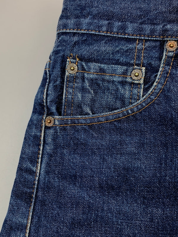 【中古品】【メンズ】 LEVI'S リーバイス 90年1月製造 502XX DENIM PANTS デニムパンツ メンズ ボトムス ジーンズ ジーパン ヴィンテージ 157-261022-em-13-min サイズ：W30L33 カラー：インディゴブルー 万代Net店