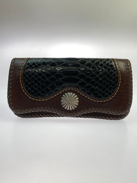 【中古品】【メンズ】 SAMURAI CRAFT サムライ クラフト LEATHER LONG WALLET レザー ロング ウォレット 財布 200-261021-jt-33-min カラー：ブラウン/ブラック 万代Net店