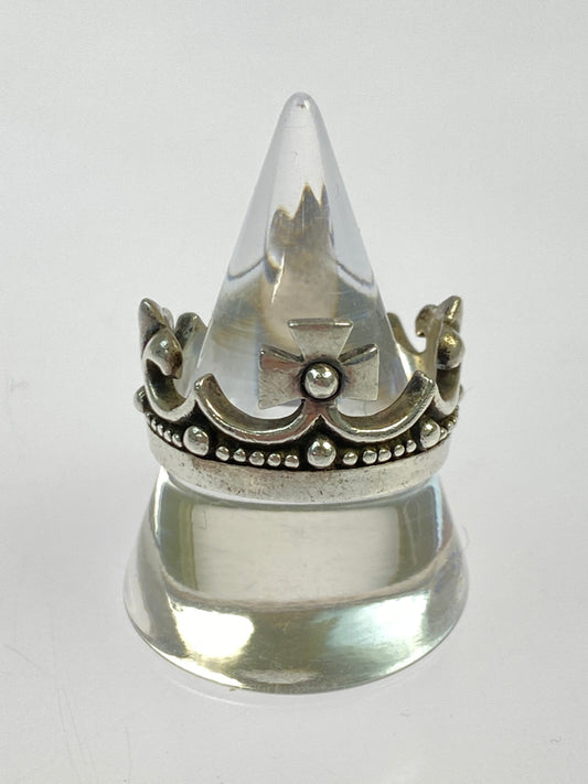 【中古品】【メンズ】 A&G エーアンドジー SV925 CROWN RING シルバー クラウン リング 指輪 アクセサリー 192-261021-jt-17-min サイズ：刻印 19 カラー：シルバー 万代Net店