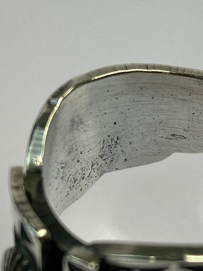 【中古品】【メンズ】 NAVAJO ナバホ族 BO REEVES作 ボー リーブス氏 STERLING STAMP WORK RING スターリング スタンプワーク リング 指輪 191-261021-jt-14-min カラー：シルバー 19号 万代Net店