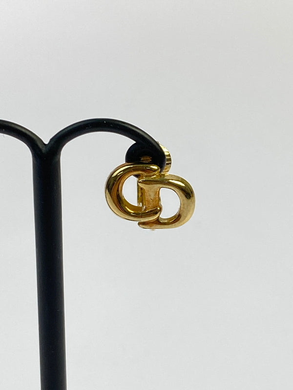 【中古品】【レディース】 CHRISTIAN DIORクリスチャンディオール CD LOGO EARRING ロゴ イヤリング アクセサリー 183-261021-jt-12-min カラー：ゴールド 万代Net店
