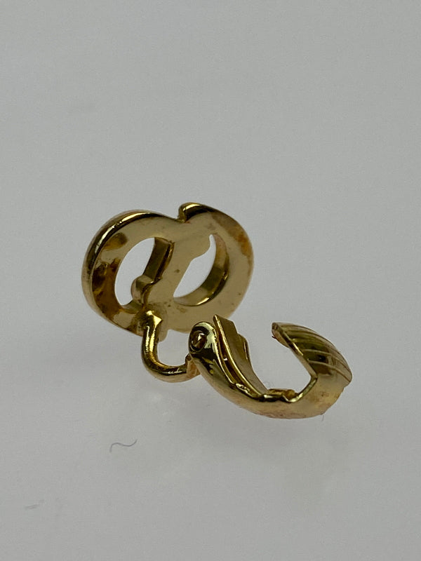 【中古品】【レディース】 CHRISTIAN DIORクリスチャンディオール CD LOGO EARRING ロゴ イヤリング アクセサリー 183-261021-jt-12-min カラー：ゴールド 万代Net店