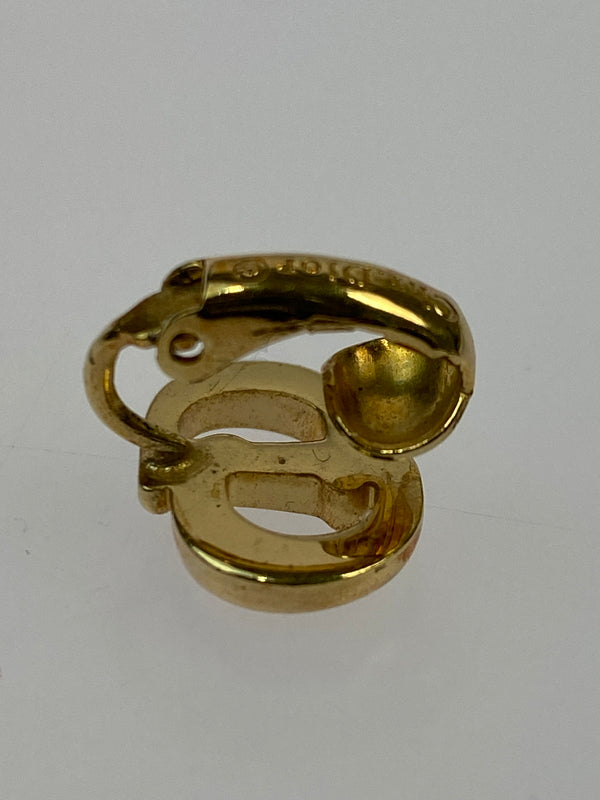 【中古品】【レディース】 CHRISTIAN DIORクリスチャンディオール CD LOGO EARRING ロゴ イヤリング アクセサリー 183-261021-jt-12-min カラー：ゴールド 万代Net店