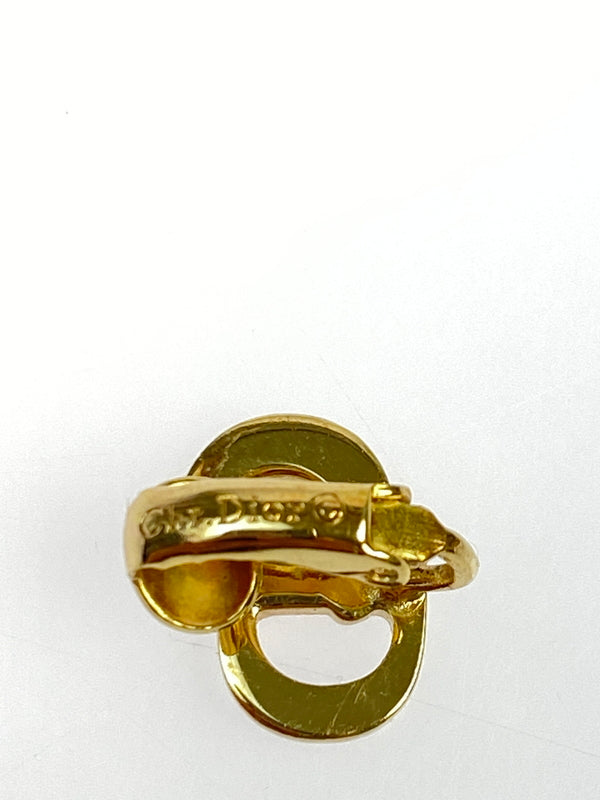 【中古品】【レディース】 CHRISTIAN DIORクリスチャンディオール CD LOGO EARRING ロゴ イヤリング アクセサリー 183-261021-jt-12-min カラー：ゴールド 万代Net店