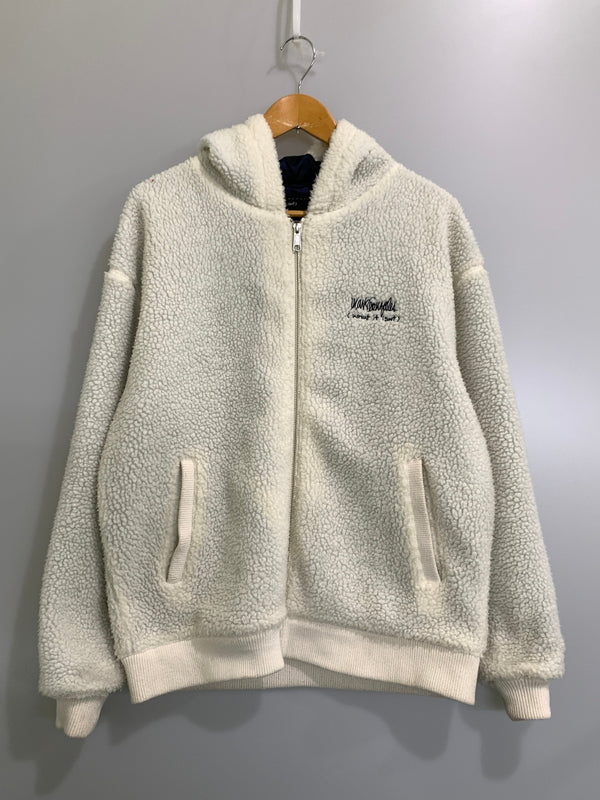 【中古品】【メンズ】 MARK GONZALES マークゴンザレス ZIP HOODIE ジップフーディー 2H7-62342 ボア アウター 142-261023-hu-11-min サイズ：M カラー：ホワイト 万代Net店