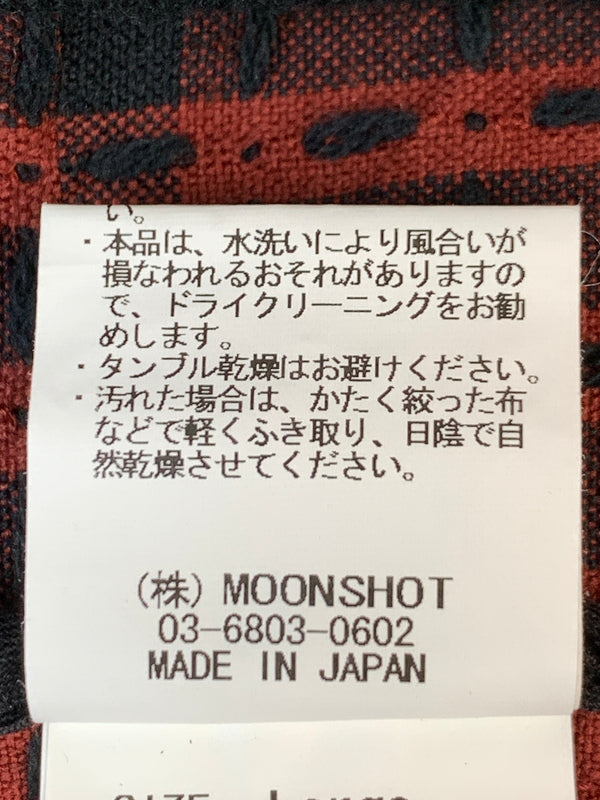 【中古品】【メンズ】 KUON クオン PULL-OVER SHIRT 2002-SH0107 プルオーバー シャツ メンズ トップス 長袖シャツ 刺し子織り スウェットライク 140-261022-em-23-min サイズ：L カラー：レッド系 万代Net店