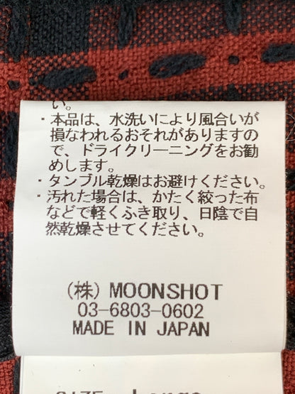 【中古品】【メンズ】 KUON クオン PULL-OVER SHIRT 2002-SH0107 プルオーバー シャツ メンズ トップス 長袖シャツ 刺し子織り スウェットライク 140-261022-em-23-min サイズ：L カラー：レッド系 万代Net店