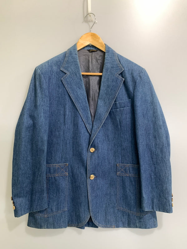 【中古品】【メンズ】 LEVI'S リーバイス 70-80S PANATELA TAILORED JACKET 70-80S パナテラ テーラードジャケット アウター デニム 146-261023-hu-06-min サイズ：40S カラー：ブルーインディゴ 万代Net店