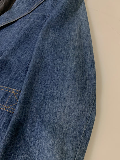 【中古品】【メンズ】 LEVI'S リーバイス 70-80S PANATELA TAILORED JACKET 70-80S パナテラ テーラードジャケット アウター デニム 146-261023-hu-06-min サイズ：40S カラー：ブルーインディゴ 万代Net店