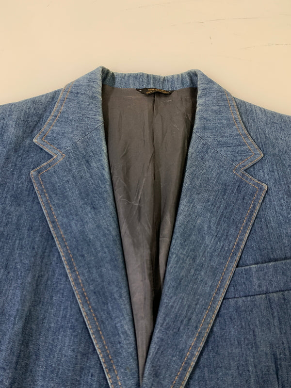 【中古品】【メンズ】 LEVI'S リーバイス 70-80S PANATELA TAILORED JACKET 70-80S パナテラ テーラードジャケット アウター デニム 146-261023-hu-06-min サイズ：40S カラー：ブルーインディゴ 万代Net店