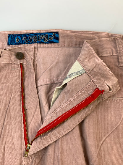 【中古品】【メンズ】 VOLCOM ボルコム 90S CORDUROY PANTS 90年代 コーデュロイ パンツ ヴィンテージ ボトムス コールテン 157-261022-em-11-min サイズ：XLUS カラー：スモーキーピンク 万代Net店