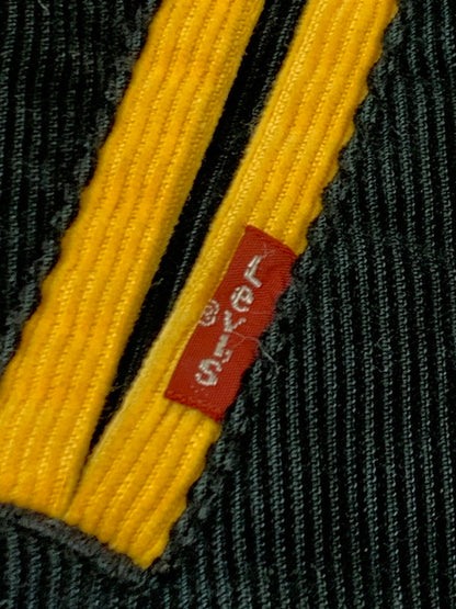 【中古品】【メンズ】 LEVI'S リーバイス JUST FOR FUN LOGO CORDUROY JACKET ジャスト フォー ファン ロゴ コーデュロイ ジャケット メンズ アウター 上着 146-261020-em-77-min サイズ：L カラー：ブラック 万代Net店