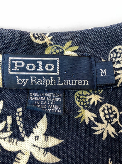 【中古品】【メンズ】 POLO RALPH LAUREN ポロ・ラルフローレン 90S POLO SHIRT 90年代 ポロシャツ メンズ 半袖シャツ ヴィンテージ 146-261015-em-38-min サイズ：M カラー：ネイビー 万代Net店