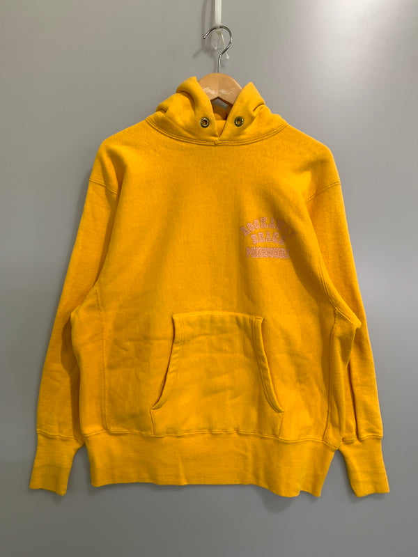 【中古品】【メンズ】 CHAMPION チャンピオン 70's REVERSE WEAVE HOODIE 70年代 リバースウィーブ フーディー パーカー 単色タグ トップス 146-261020-yn-02-min サイズ：L カラー：イエロー 万代Net店