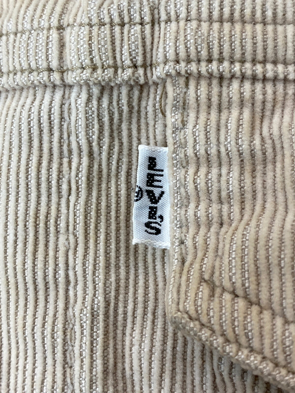 【中古品】【メンズ】 LEVI'S リーバイス BIG E CORDUROY JACKET 90'S 60'S復刻 ビッグE コーデュロイ ジャケット 90年代 ヴィンテージ メンズ アウター 146-261015-em-34-min カラー：ベージュ 万代Net店