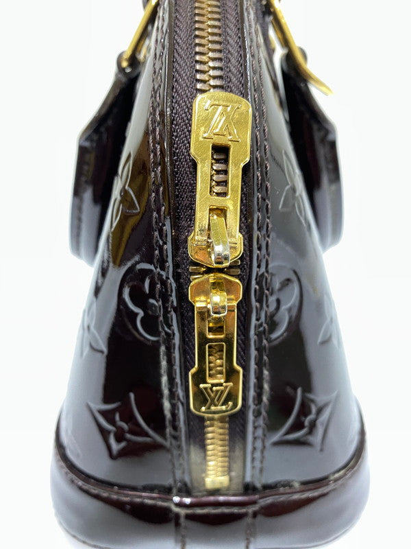 【中古品】【レディース】 LOUIS VUITTON ルイ・ヴィトン M91678 モノグラム・ヴェルニ アルマBB バッグ カバン 179-261021-jt-38-min カラー：ブラウン 万代Net店