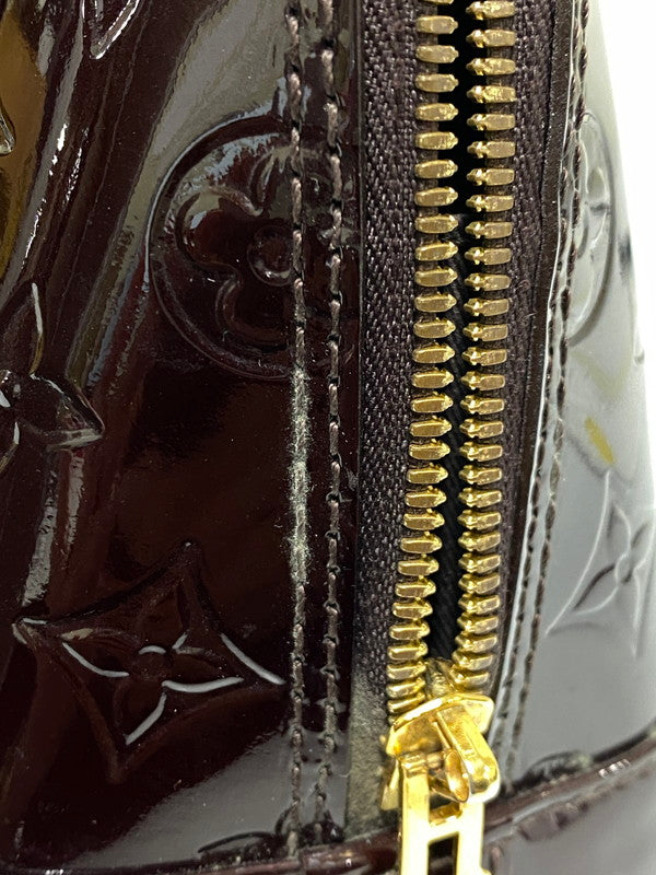 【中古品】【レディース】 LOUIS VUITTON ルイ・ヴィトン M91678 モノグラム・ヴェルニ アルマBB バッグ カバン 179-261021-jt-38-min カラー：ブラウン 万代Net店