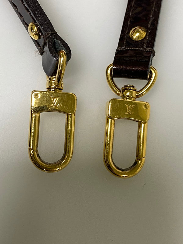 【中古品】【レディース】 LOUIS VUITTON ルイ・ヴィトン M91678 モノグラム・ヴェルニ アルマBB バッグ カバン 179-261021-jt-38-min カラー：ブラウン 万代Net店