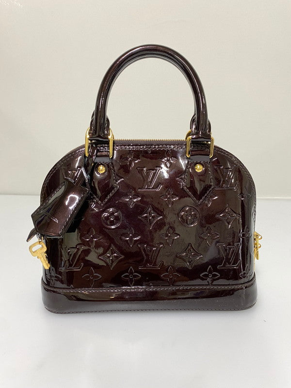 【中古品】【レディース】 LOUIS VUITTON ルイ・ヴィトン M91678 モノグラム・ヴェルニ アルマBB バッグ カバン 179-261021-jt-38-min カラー：ブラウン 万代Net店