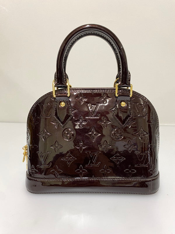 【中古品】【レディース】 LOUIS VUITTON ルイ・ヴィトン M91678 モノグラム・ヴェルニ アルマBB バッグ カバン 179-261021-jt-38-min カラー：ブラウン 万代Net店