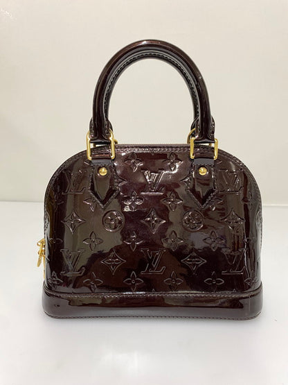 【中古品】【レディース】 LOUIS VUITTON ルイ・ヴィトン M91678 モノグラム・ヴェルニ アルマBB バッグ カバン 179-261021-jt-38-min カラー：ブラウン 万代Net店