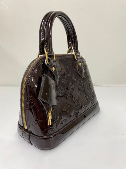 【中古品】【レディース】 LOUIS VUITTON ルイ・ヴィトン M91678 モノグラム・ヴェルニ アルマBB バッグ カバン 179-261021-jt-38-min カラー：ブラウン 万代Net店