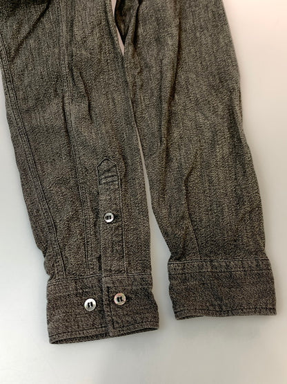 【中古品】【メンズ】 PHIGVEL フィグベル WORK SHIRT PMQ-LS09 ワークシャツ メンズ 長袖シャツ トップス 145-261020-em-74-min サイズ：15 （2） カラー：グレー 万代Net店