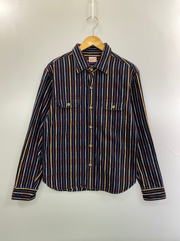 【中古品】【メンズ】 TENDERLOIN テンダーロイン T-NATIVE SHT ネイティブ 長袖シャツ メンズ トップス 146-261020-em-24-min サイズ：XS カラー：ネイビー系」 万代Net店