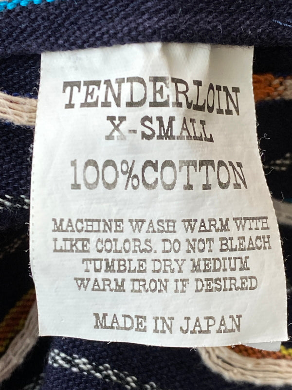 【中古品】【メンズ】 TENDERLOIN テンダーロイン T-NATIVE SHT ネイティブ 長袖シャツ メンズ トップス 146-261020-em-24-min サイズ：XS カラー：ネイビー系」 万代Net店