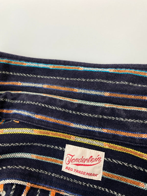 【中古品】【メンズ】 TENDERLOIN テンダーロイン T-NATIVE SHT ネイティブ 長袖シャツ メンズ トップス 146-261020-em-24-min サイズ：XS カラー：ネイビー系」 万代Net店
