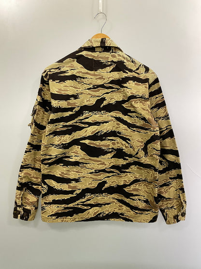 【中古品】【メンズ】 THE REAL MCCOY'S ザリアルマッコイズ GOLDEN TIGER CAMO SHIRT ゴールデン タイガー カモ シャツ メンズ 長袖シャツ トップス コットン 145-261020-em-57-min サイズ：L-R カラー：カーキ系 万代Net店