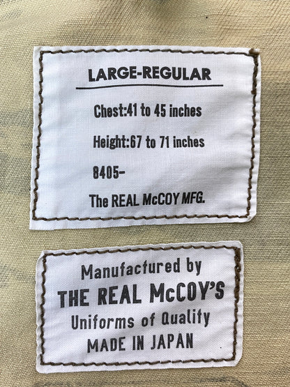 【中古品】【メンズ】 THE REAL MCCOY'S ザリアルマッコイズ GOLDEN TIGER CAMO SHIRT ゴールデン タイガー カモ シャツ メンズ 長袖シャツ トップス コットン 145-261020-em-57-min サイズ：L-R カラー：カーキ系 万代Net店