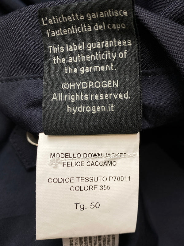【中古品】【メンズ】 HYDROGEN ハイドロゲン DOWN JACKET ダウンジャケット メンズ アウター 防寒 上着 142-261020-em-53-min サイズ：50 カラー：ネイビー 万代Net店