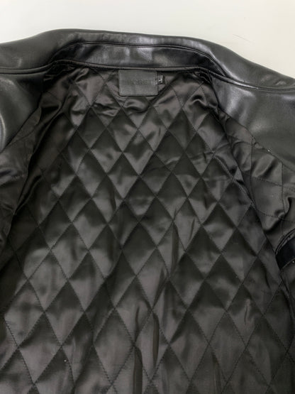 【中古品】【メンズ】 SECRET シークレット STAR JACKET スター ジャケット メンズ アウター 星柄刺繍 ラインストーンロゴ レザージャケット 142-261016-em-28-min サイズ：L カラー：ブラック 万代Net店
