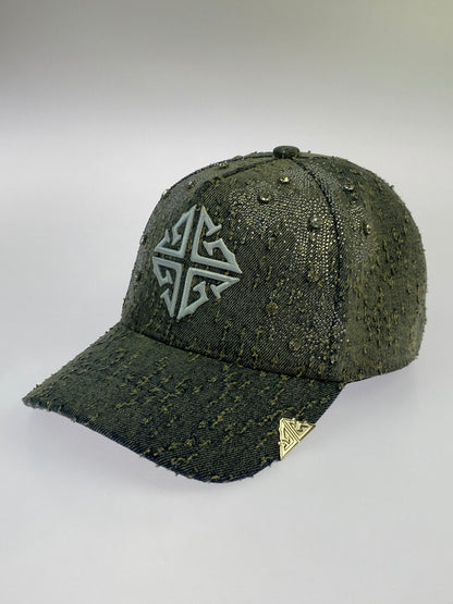 【現状渡し品】【メンズ/レディース】 GUAPI グアピ VINTAGE BLUE CROSS CAP ヴィンテージ ブルークロス キャップ 帽子 ファッション 185-261025-em-01-min サイズ：FREE カラー：インディゴ 万代Net店