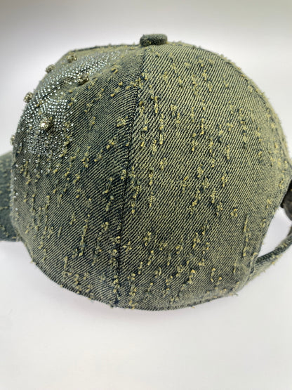 【現状渡し品】【メンズ/レディース】 GUAPI グアピ VINTAGE BLUE CROSS CAP ヴィンテージ ブルークロス キャップ 帽子 ファッション 185-261025-em-01-min サイズ：FREE カラー：インディゴ 万代Net店