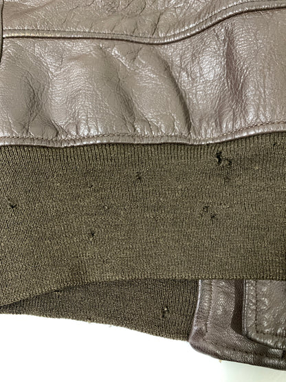 【中古品】【メンズ】 U.S.NAVY アメリカ海軍 70's G-1 FLIGHT JACKET MIL-J-7823D 70年代 G-1 フライトジャケット アウター 146-261020-yn-03-min サイズ：36 カラー：ブラウン 万代Net店