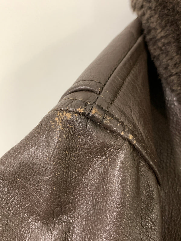 【中古品】【メンズ】 U.S.NAVY アメリカ海軍 70's G-1 FLIGHT JACKET MIL-J-7823D 70年代 G-1 フライトジャケット アウター 146-261020-yn-03-min サイズ：36 カラー：ブラウン 万代Net店