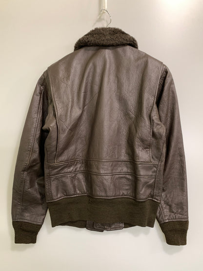 【中古品】【メンズ】 U.S.NAVY アメリカ海軍 70's G-1 FLIGHT JACKET MIL-J-7823D 70年代 G-1 フライトジャケット アウター 146-261020-yn-03-min サイズ：36 カラー：ブラウン 万代Net店