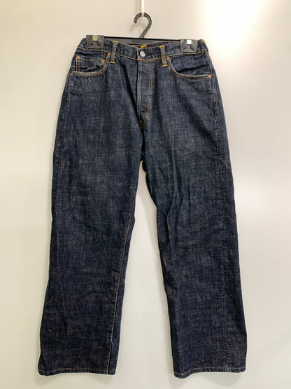 【中古品】【メンズ】 EVISU エヴィス DENIM PANTS LOT2001 デニムパンツ メンズ ストレート ジーンズ ボトムス ジーパン 刺繍 156-261020-em-14-min サイズ：34×35 カラー：インディゴ 万代Net店